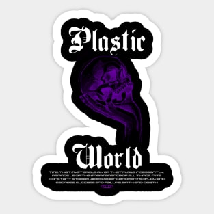 PLASTIC WORLD PURPLE Sticker